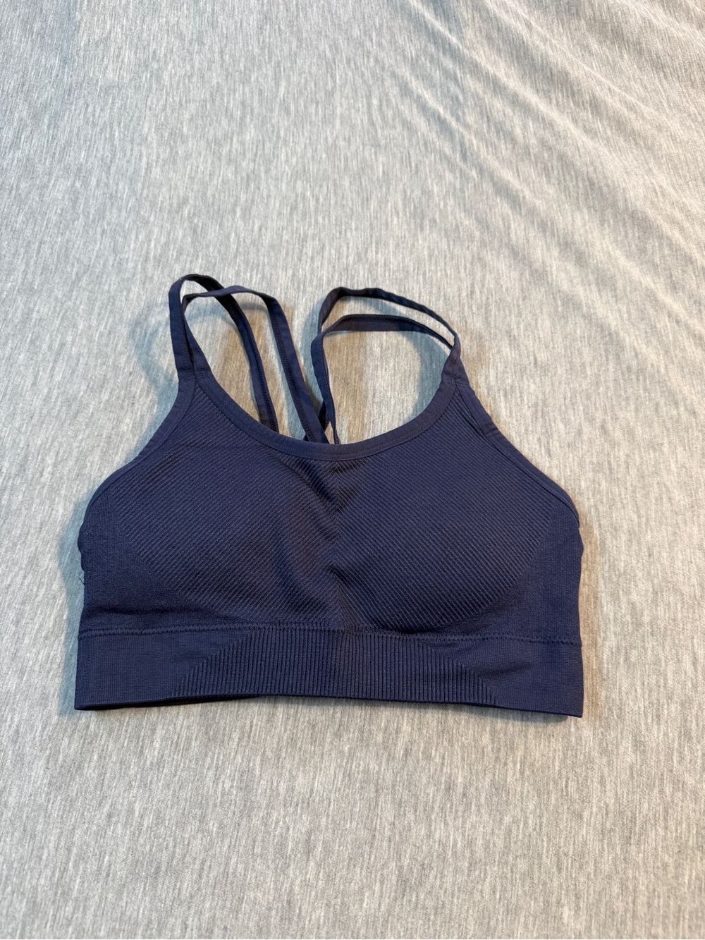 Ryka Navy Double-Strap Seamless Sports Bra